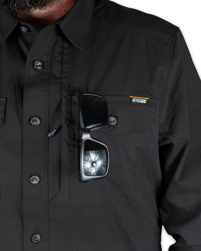 Echo Bravo LS Shirt - Vintage Black