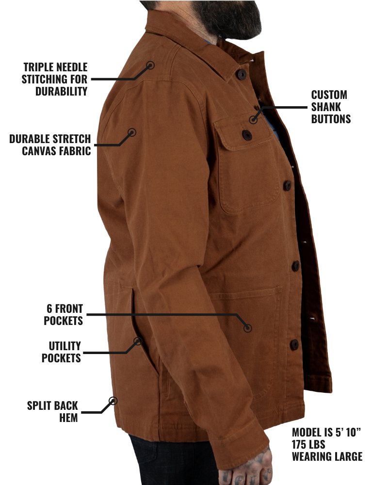 Heston Chore Coat - Black