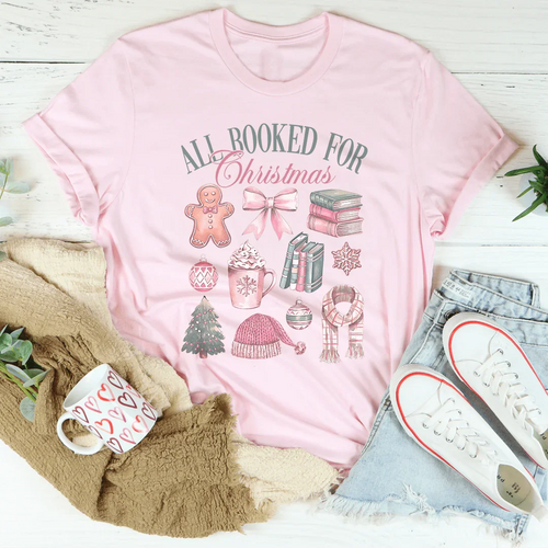 All Booked For Christmas Tee