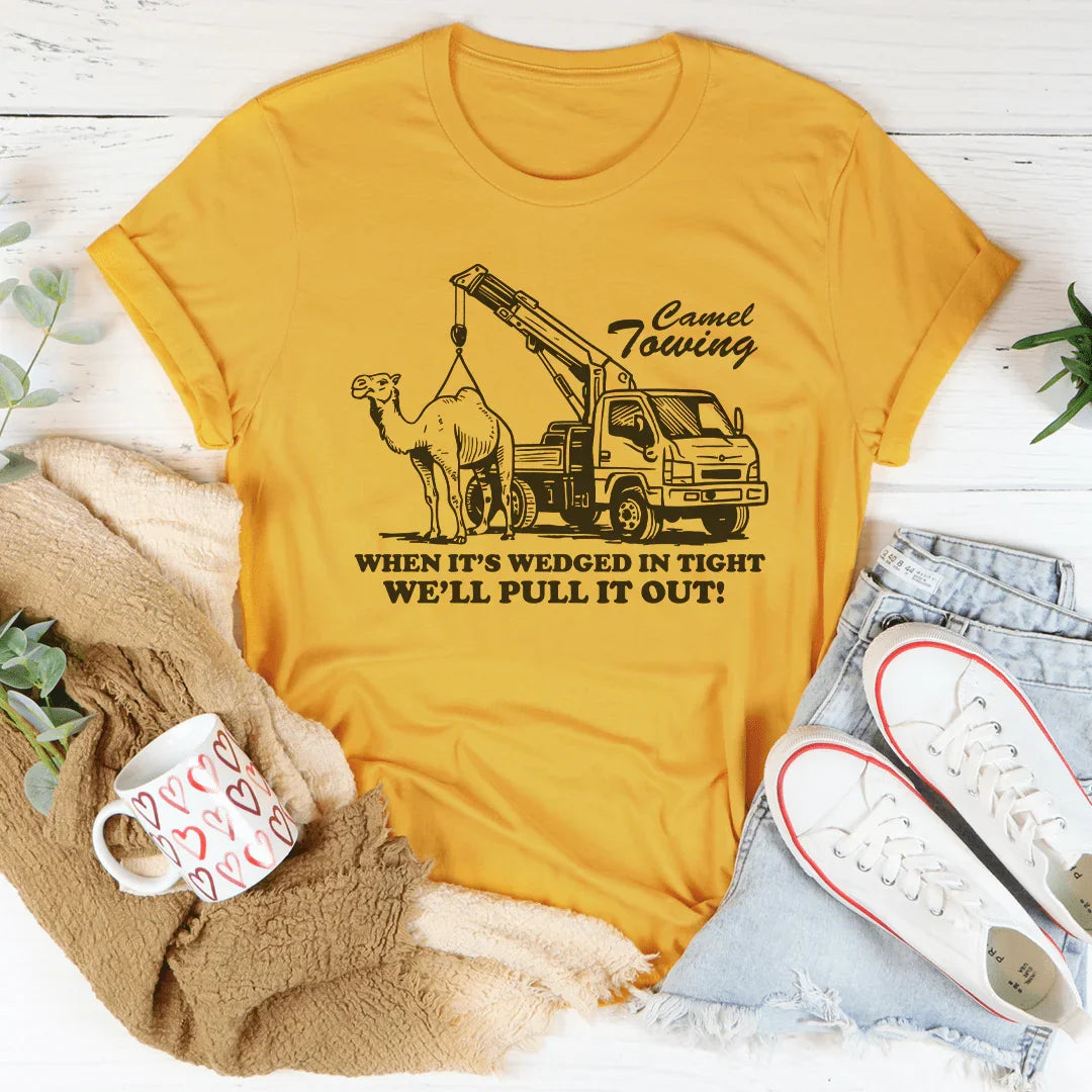 Camel Towing When It's Wedged In Tight Tee