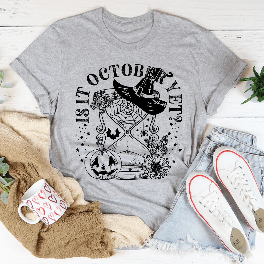 Is It October Yet Pumpkin Tee