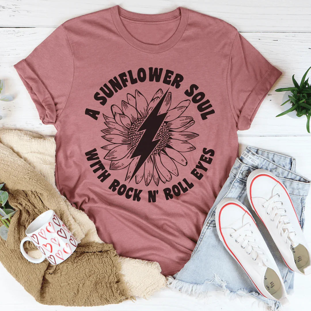 Sunflower Soul & Rock N Roll Eyes Tee