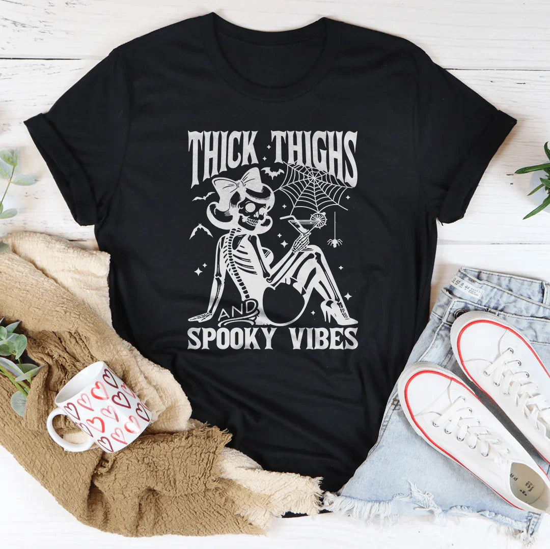 Thick Thighs And Spooky Vibes Tee